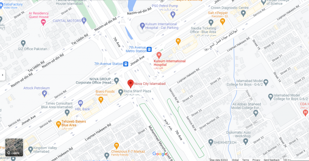 nova city map location